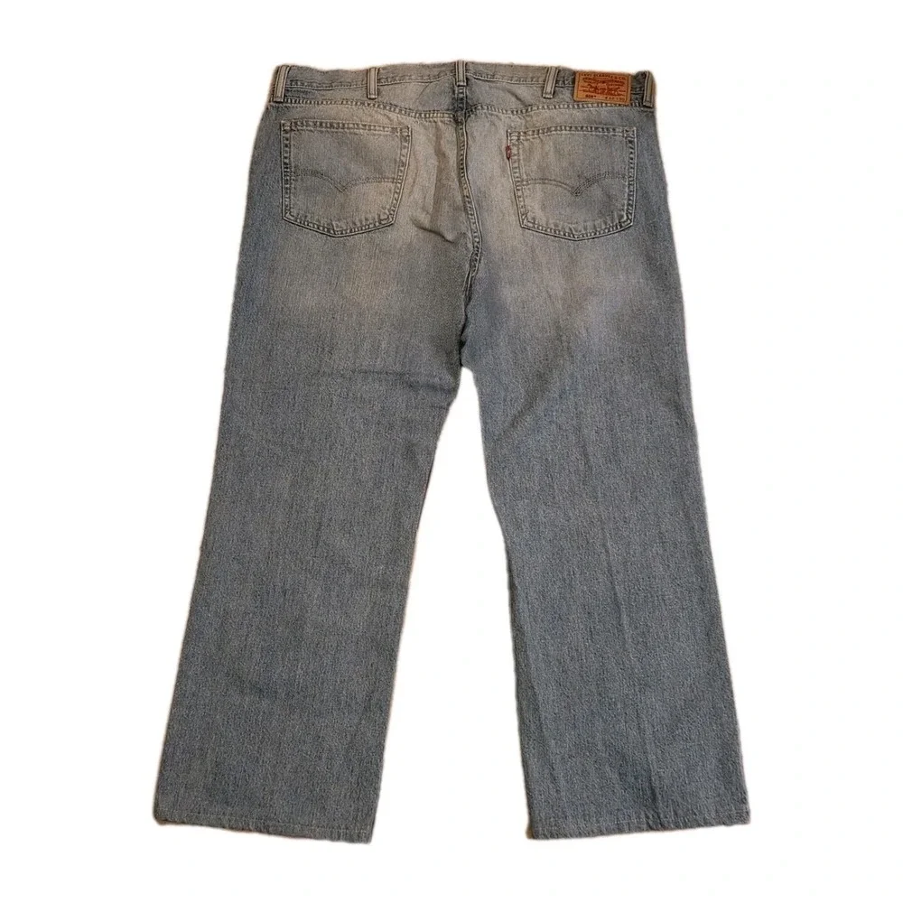 LEVI'S 559 Relaxed Straight Denim Jeans Medium Wash Tag 42×30 (Hemmed to‎ 29" L) - Picture 2 of 9
